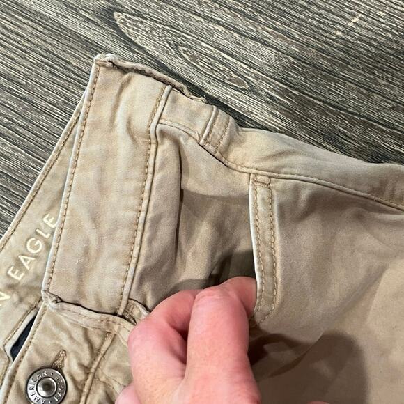 American Eagle Womens High-Rise Jegging Jeans Next Level Stretch Tan Size 4 - Picture 2 of 12